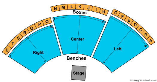 Weesner Family Amphitheater Seating Chart